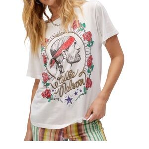 Daydreamer White Willie Nelson Graphic Tee